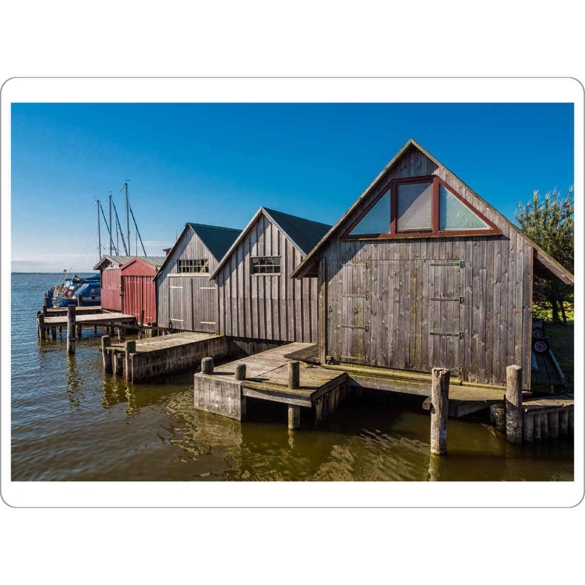 Tischset "Bootshäuser Althagen" artboxONE - Natur,Reise,Architektur