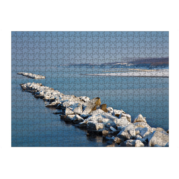 artboxONE Puzzle "Ostseeküste in Wustrow im Winter" artboxONE - Natur,Reise,Reise / Strand und Meer