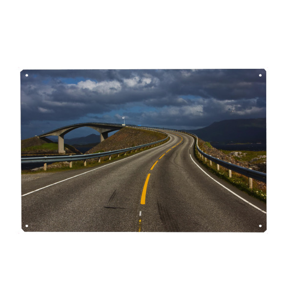 Metall Poster "Atlantikstraße" artboxONE - Natur,Reise,Reise / Strand und Meer,Reise / Länder