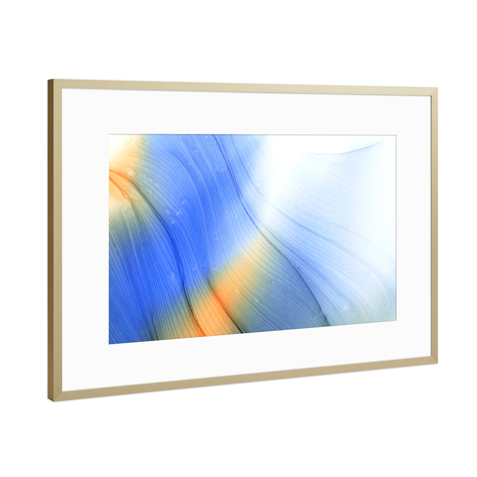 Poster mit Rahmen Gold "The Day" artboxONE - Abstrakt