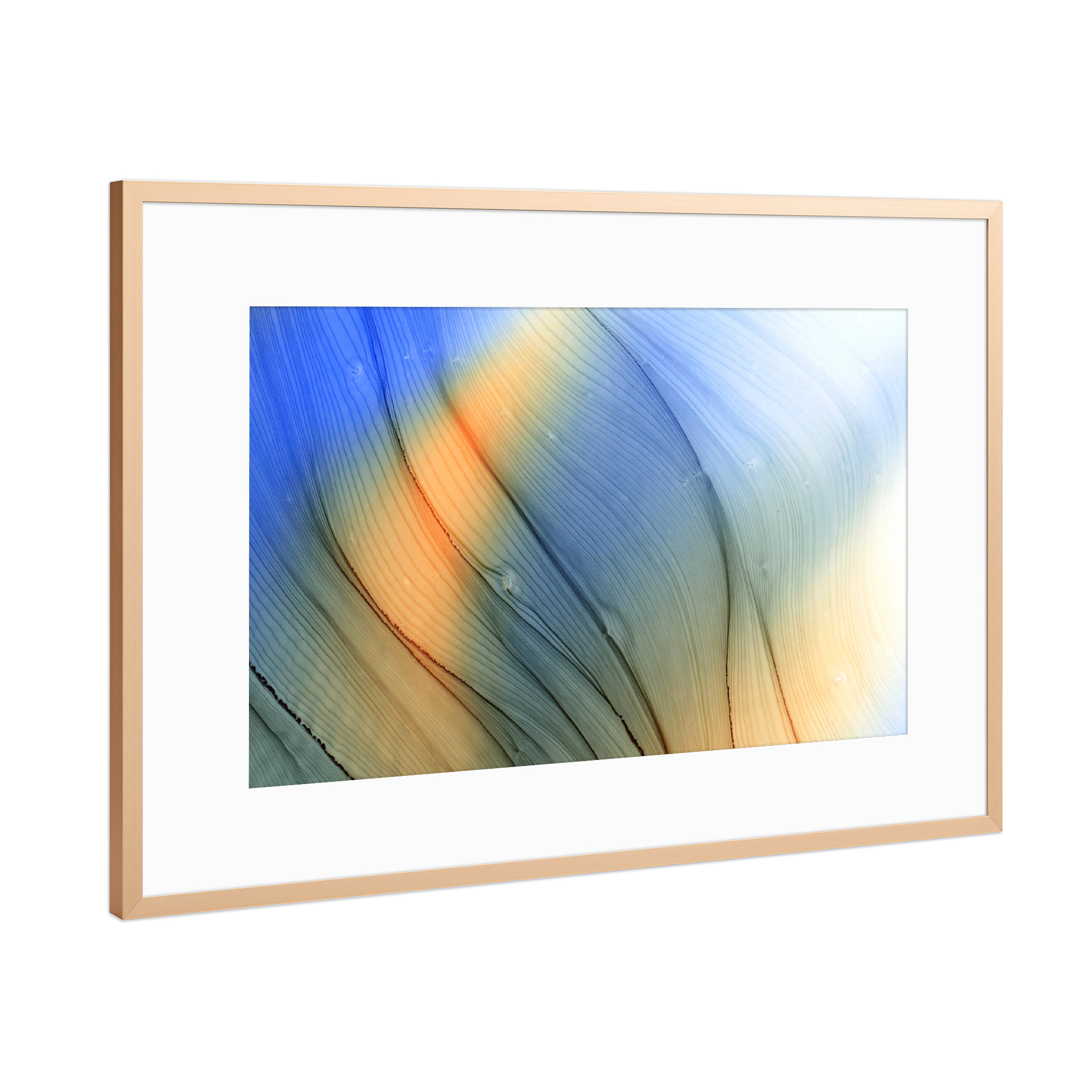 Poster mit Rahmen Kupfer "Sound in Waves" artboxONE - Abstrakt