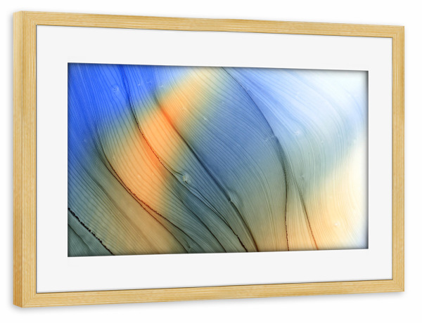 Poster mit Rahmen kiefer "Sound in Waves" artboxONE - Abstrakt
