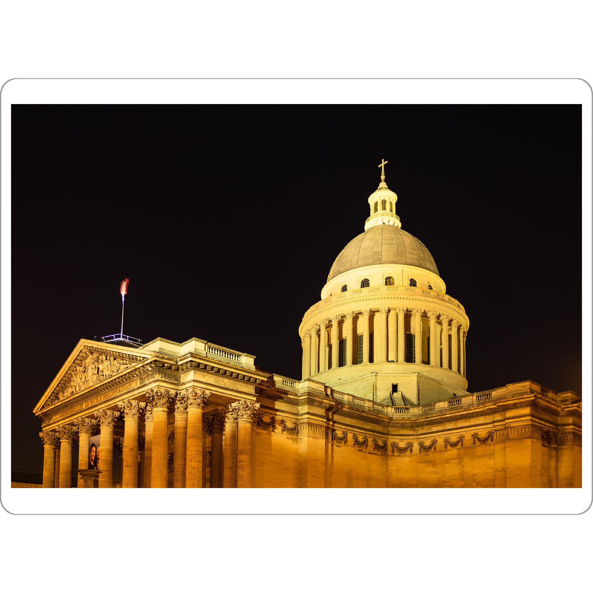 Tischset "Pantheon in Paris bei Nacht" artboxONE - Reise,Architektur,Städte / Paris