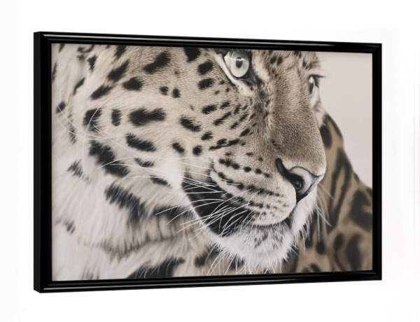 Poster mit schwarzem Rahmen "Leopard Love" artboxONE - Natur,Tiere