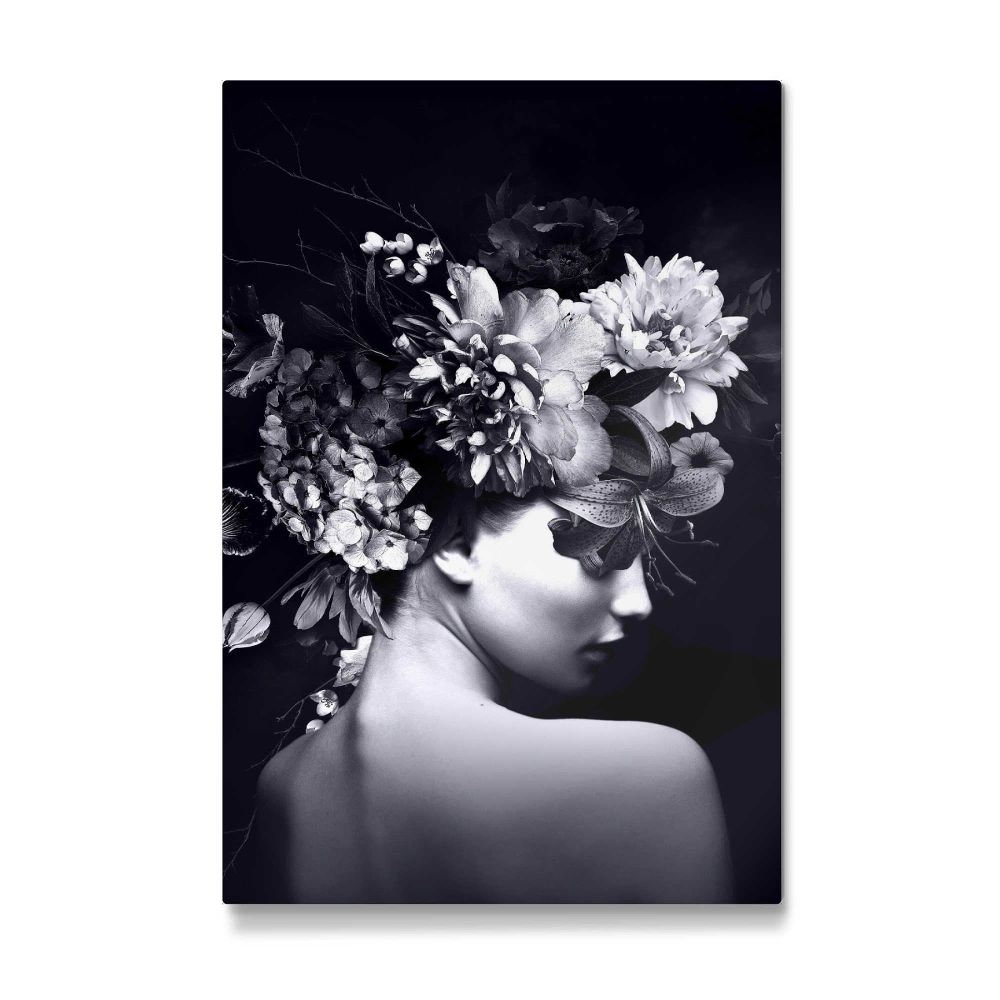 Galerie-Print "Floral Woman Black and white" 30x20 cm artboxONE