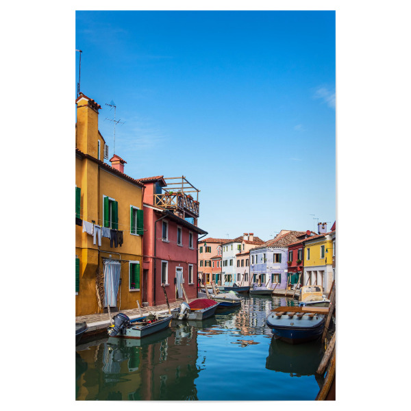 Poster "Bunte Häuser" artboxONE - Reise,Architektur,Städte / Venedig,Reise / Länder