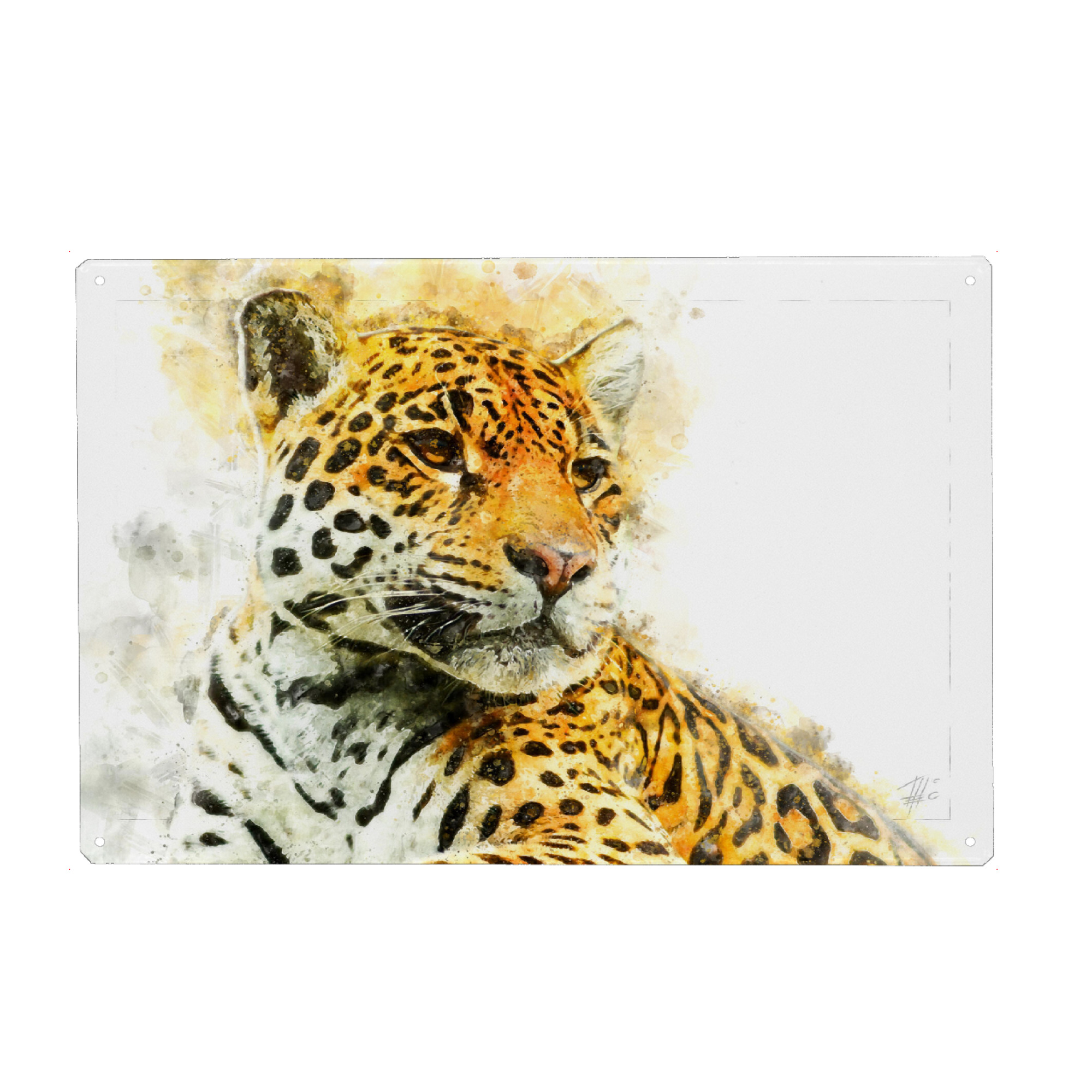 Holzbild "Leopard Porträt" artboxONE - Natur,Tiere,Reise / Afrika