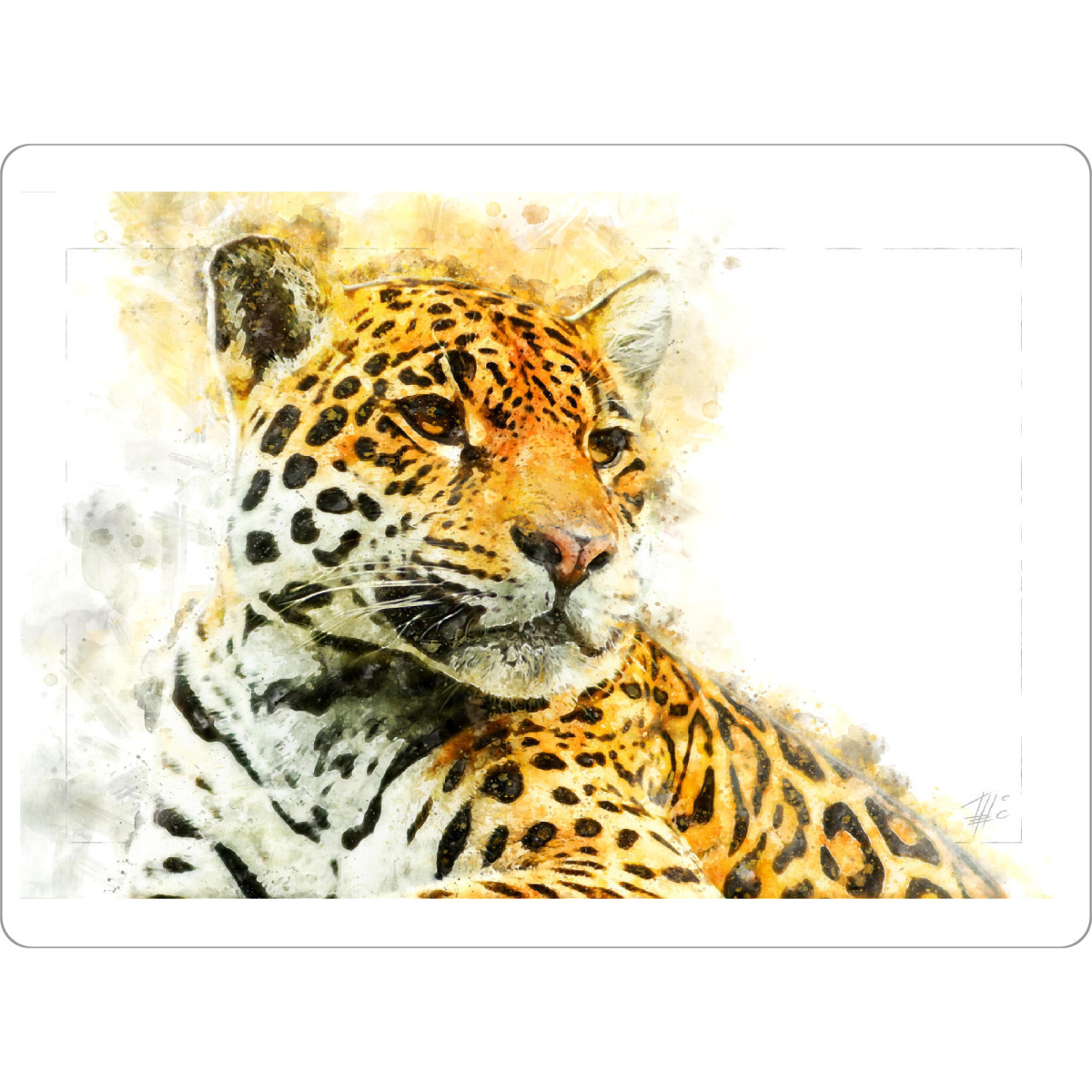 Tischset "Leopard Porträt" artboxONE - Natur,Tiere,Reise / Afrika