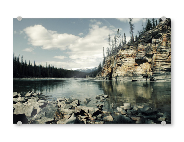 Acrylglasbild "Sunwapta River" artboxONE - Natur,Reise,Reise / Länder