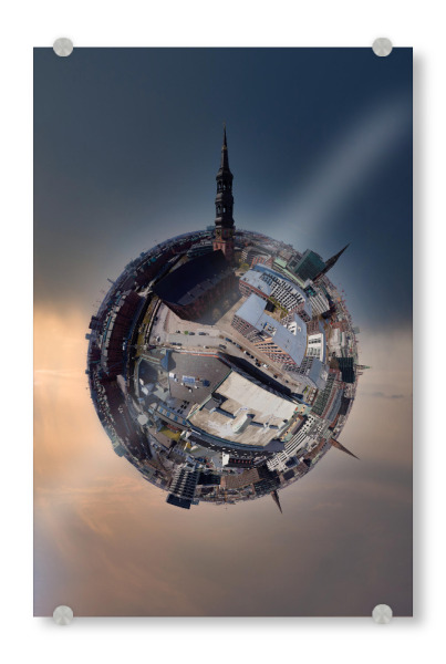 Acrylglasbild "Hamburg - Kirche St. Katharinen" artboxONE - Städte,Städte / Hamburg,Reise,Architektur,Reise / Länder