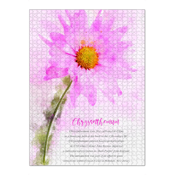 Puzzle Ravensburger "Chrysanthemum" artboxONE - Natur,Floral