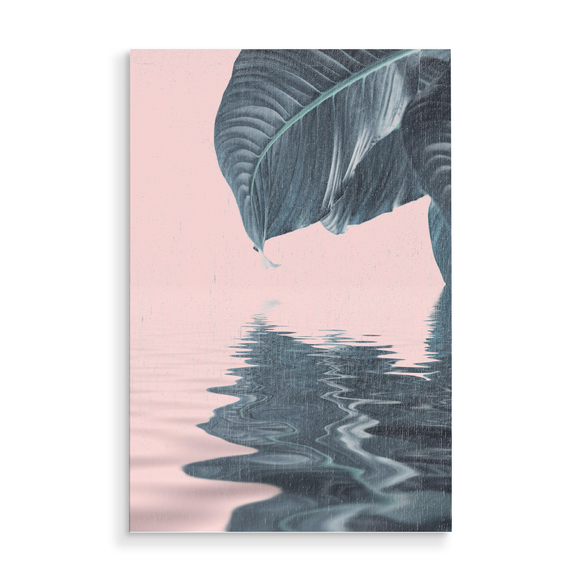 Holzbild "Water And Leaf Zen Art" artboxONE - Natur