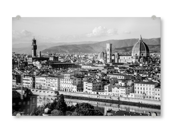 Acrylglasbild "Florence in BlackWhite I" artboxONE - Reise,Schwarzweiß,Städte / Weitere