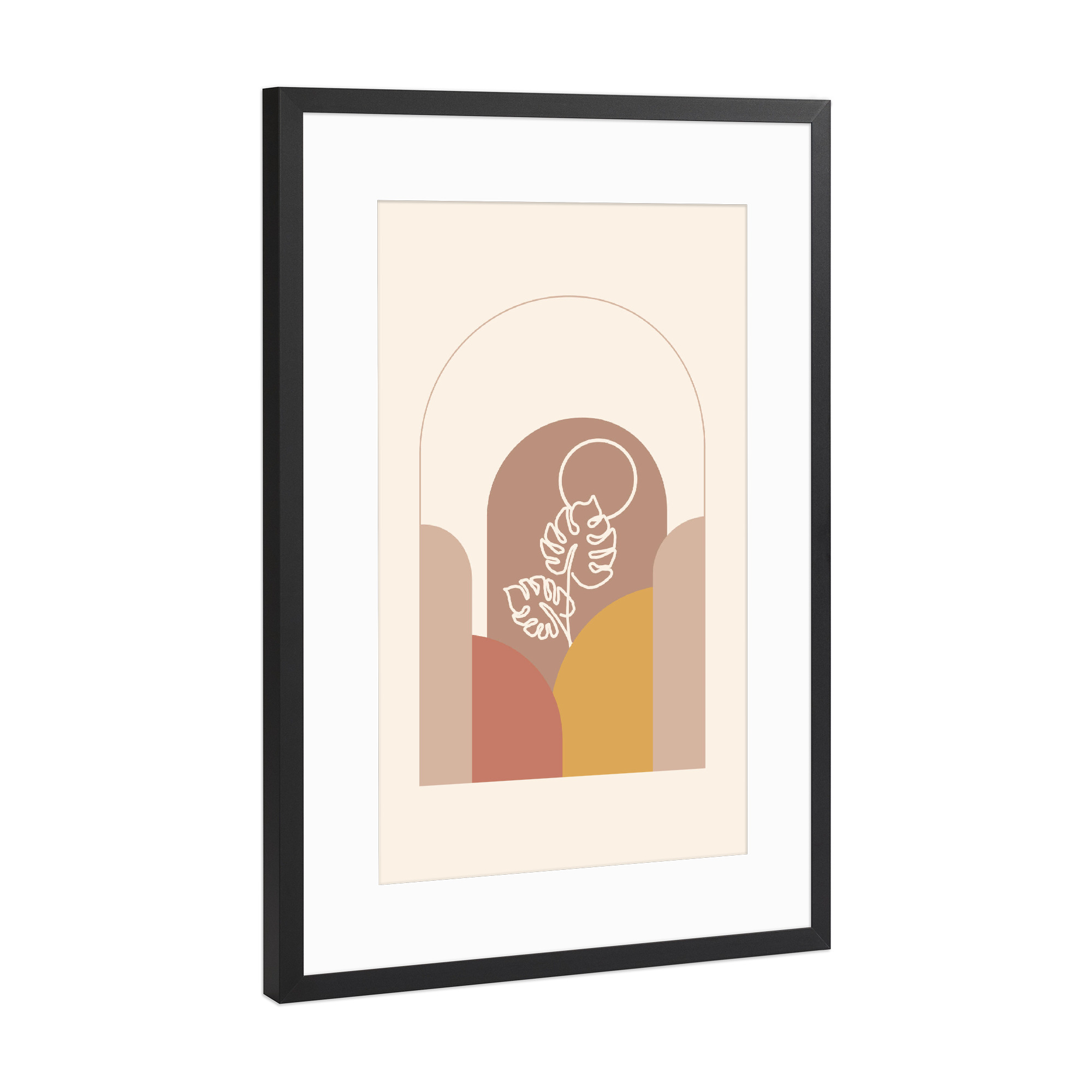 Poster mit Rahmen Schwarz (Metallic) "Minimal Vision" artboxONE - Abstrakt