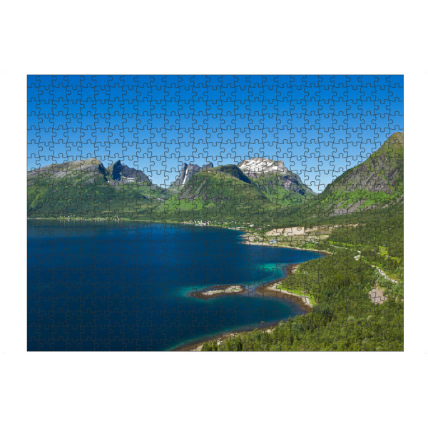 Puzzle Ravensburger "Bergsfjord auf Senja" artboxONE - Natur,Reise,Reise / Strand und Meer,Reise / Länder