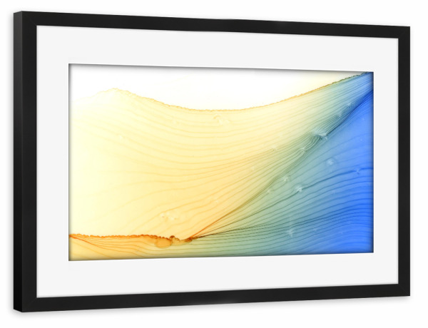 Poster mit Rahmen schwarz "Light art" artboxONE - Abstrakt