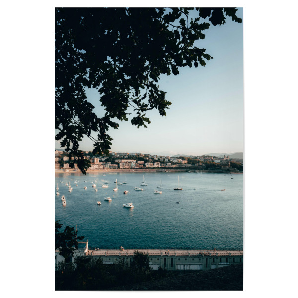 Poster 30x20 cm "Hafen von San Sebastian" artboxONE - Städte,Natur,Reise