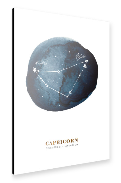 Alu-Dibond "Buffiere - Sternzeichen Steinbock" 30x20 cm artboxONE