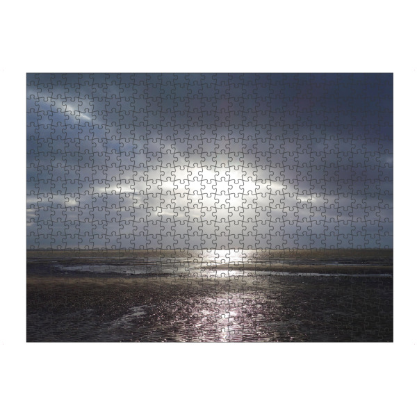 Puzzle Ravensburger "Sonnenuntergang in Friesland" artboxONE - Natur,Reise / Strand und Meer