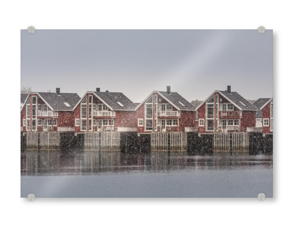 Acrylglasbild "Schneegestöber" artboxONE - Architektur,Reise / Strand und Meer