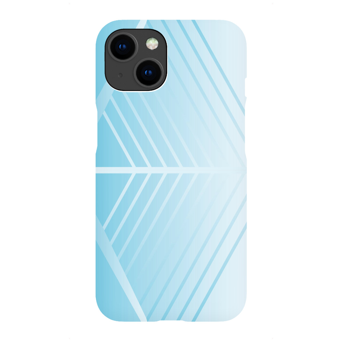 iPhone "Rhombus blue white" Premium-Case Handyhülle artboxONE