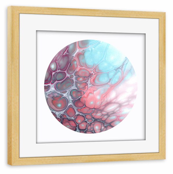 Poster mit Rahmen kiefer "The light Cells - Art" artboxONE - Abstrakt