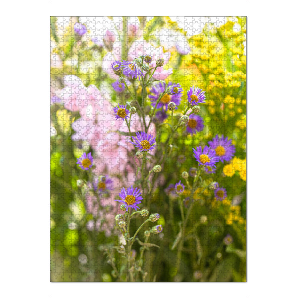 Puzzle Ravensburger "Wildblumenmischung" artboxONE - Natur,Floral - Blumen,Wildblumen,Blumenstrauß,Bunt,Flowers,Wild,Leaves,Blätter,Natur,Nature
