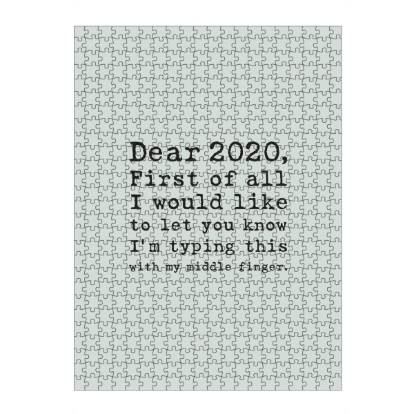 artboxONE Puzzle "First of all I Pastell Grün" artboxONE - Typografie,Abstrakt,Lehrersprüche,Für Papa,Lustig