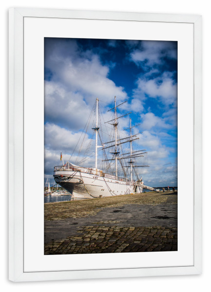 Poster mit Rahmen weiß "Alte Schönheit" artboxONE - Reise,Architektur,Streetart