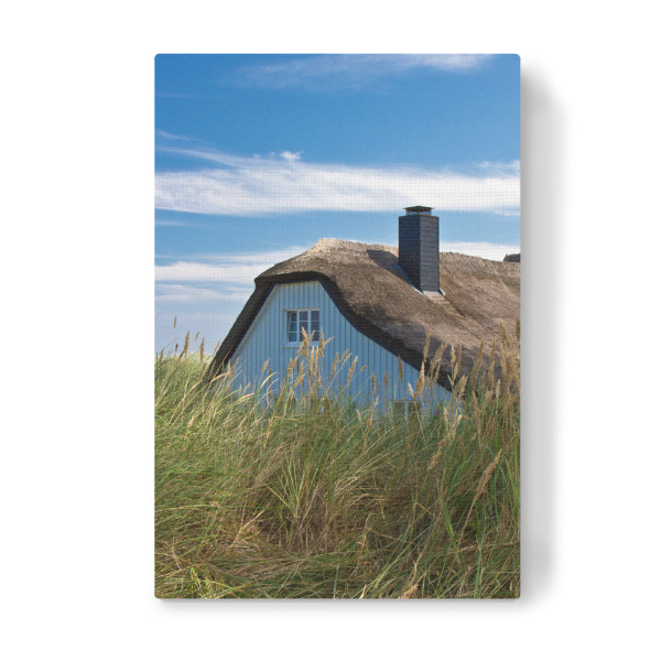 Leinwandbild "Haus in den Dünen" artboxONE - Natur,Reise,Architektur,Reise / Strand und Meer
