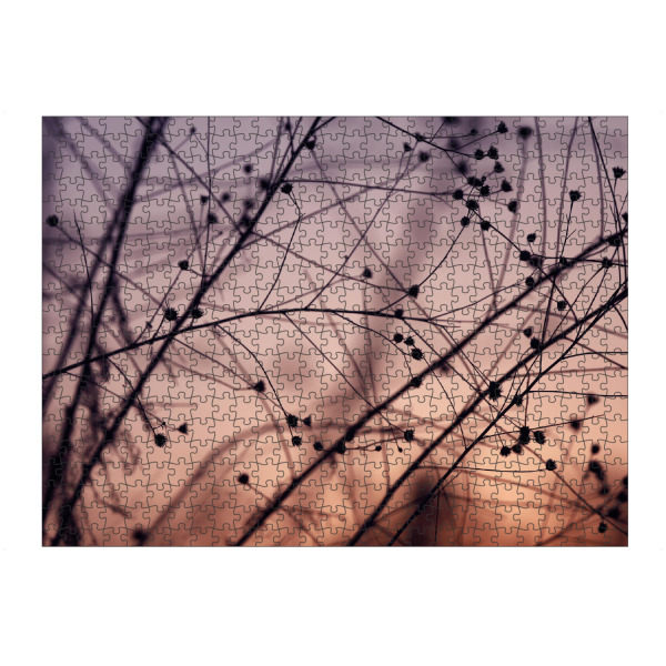 artboxONE Puzzle "Silhouette Schwarz Pastell" artboxONE - Natur,Floral
