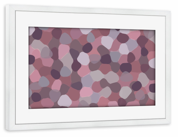 Poster mit Rahmen weiß "Mosaik Rosatöne Pastel" artboxONE - Natur,Abstrakt,Geometrie,Fashion,Für Mama