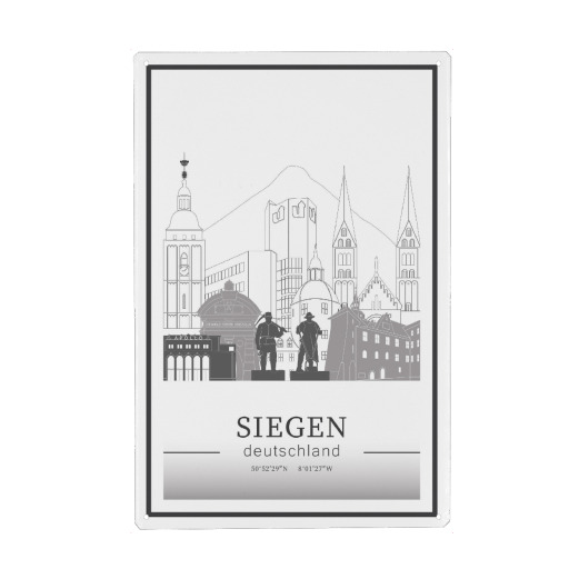 Siegen skyline line art