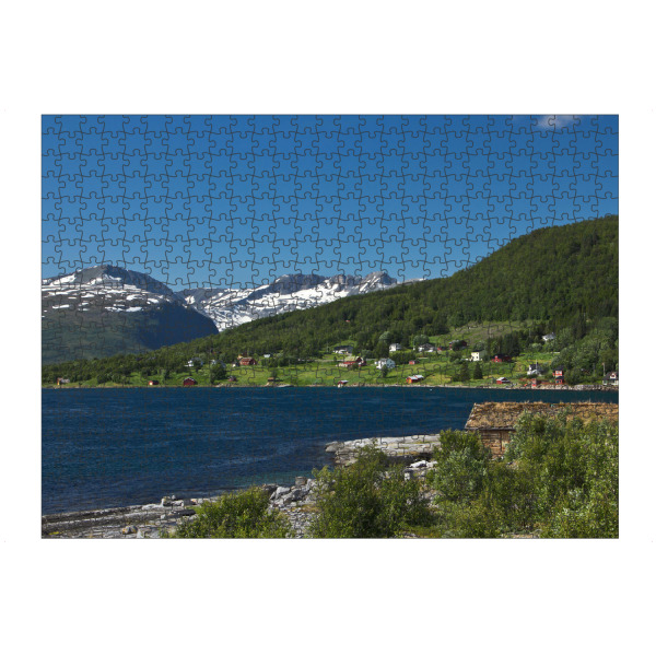 artboxONE Puzzle "Hütte auf Kvaløya" artboxONE - Natur,Reise,Reise / Strand und Meer,Reise / Länder