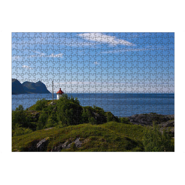 artboxONE Puzzle "Leuchtturm Insel Husøy, Norwegen" artboxONE - Natur,Reise,Reise / Strand und Meer,Reise / Länder