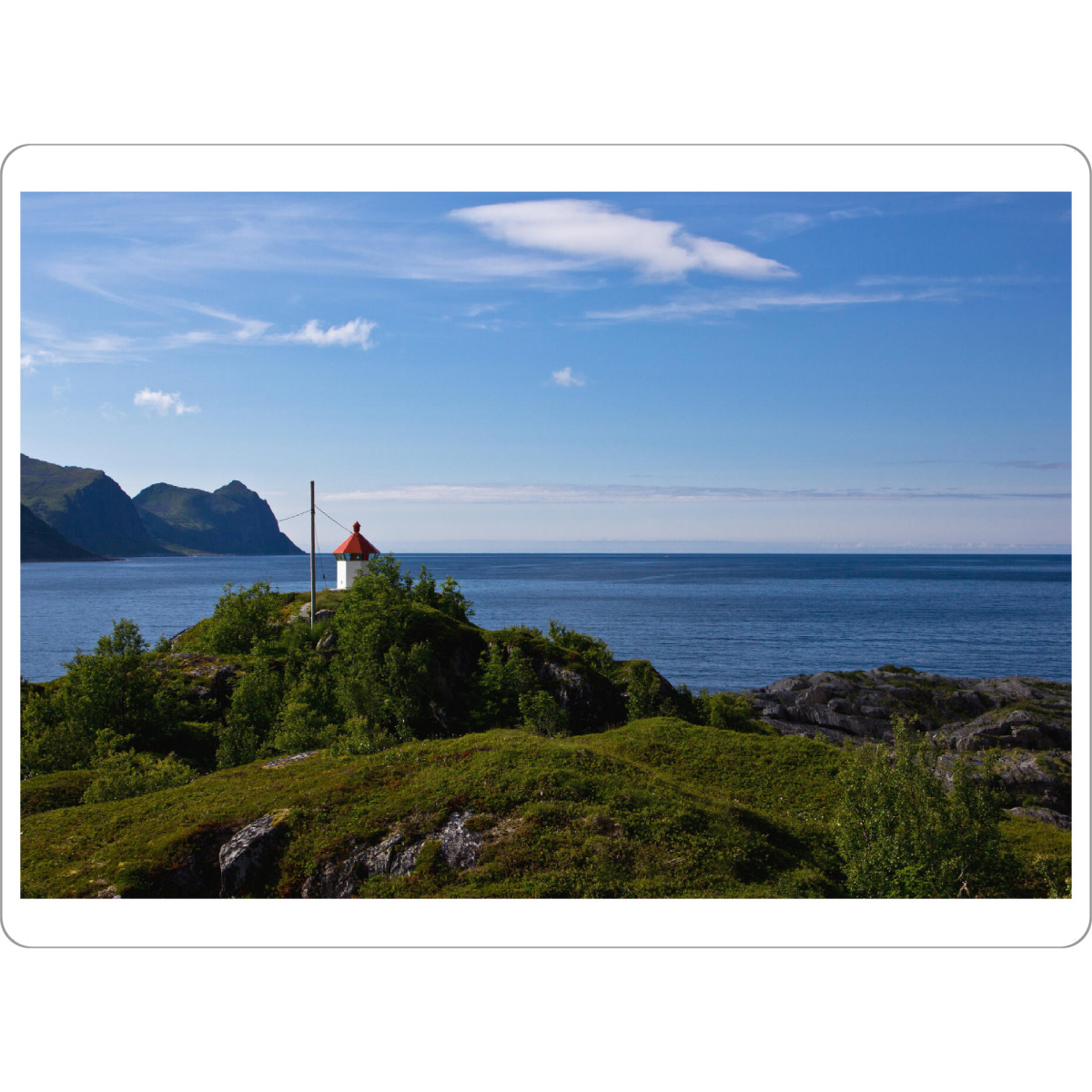 Tischset "Leuchtturm Insel Husøy, Norwegen" artboxONE - Natur,Reise,Reise / Strand und Meer,Reise / Länder
