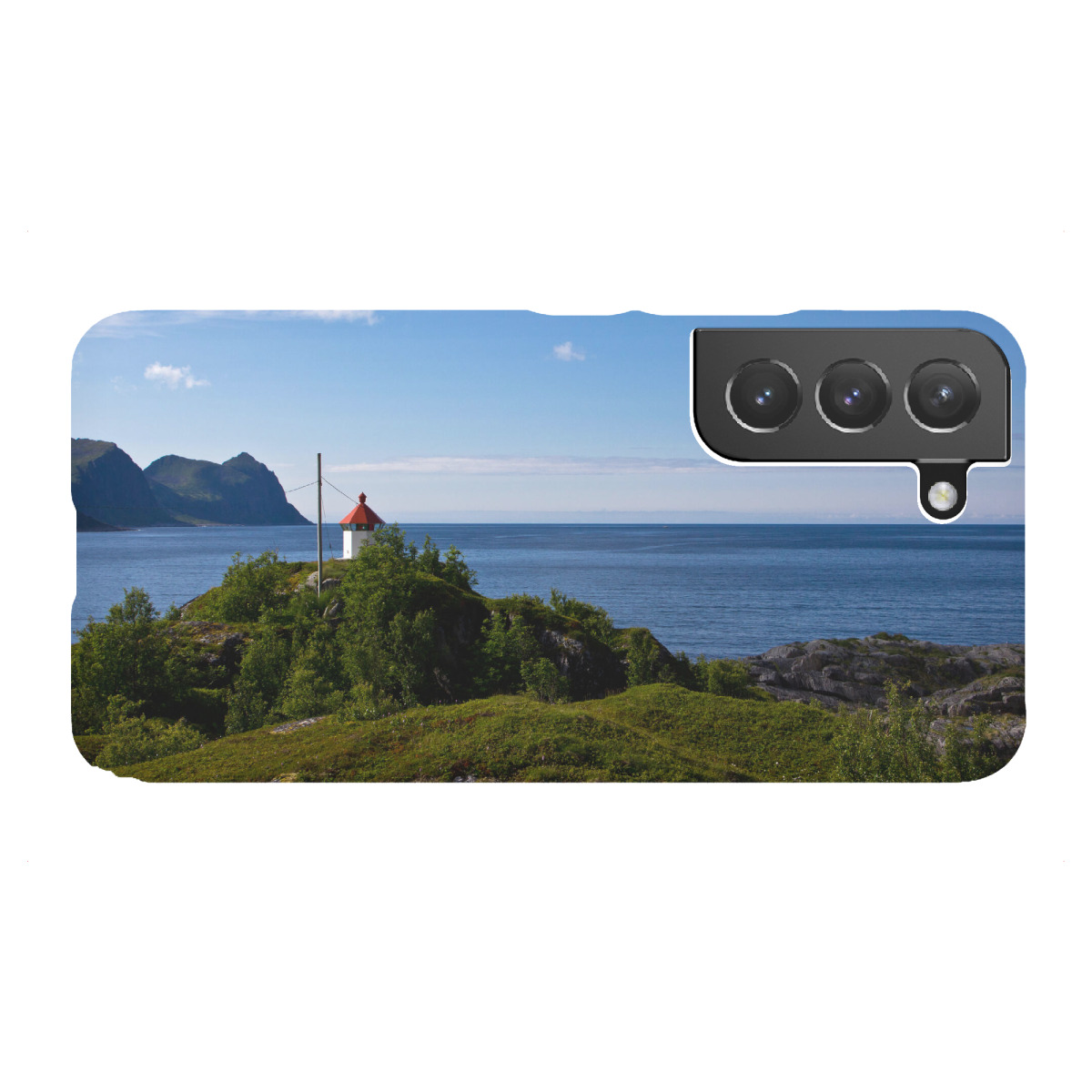 "Leuchtturm Insel Husøy, Norwegen"für Samsung Galaxy - Premium-Case Handyhülle artboxONE