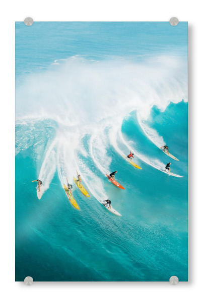 Acrylglasbild "Let's Surf" artboxONE - Natur,Für Kinder,Reise / Strand und Meer,Sport,Für Papa