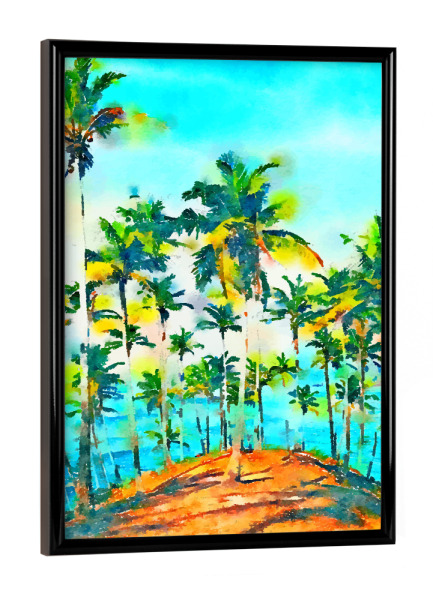 Poster mit schwarzem Rahmen "Seas the Day #painting" artboxONE - Natur