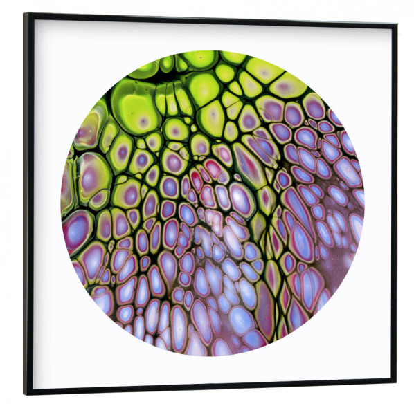 Poster mit schwarzem Rahmen 30x30 cm "Cells Art" artboxONE - Abstrakt