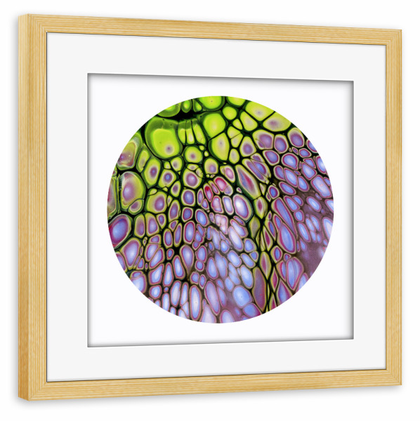 Poster mit Rahmen kiefer "Cells Art" artboxONE - Abstrakt