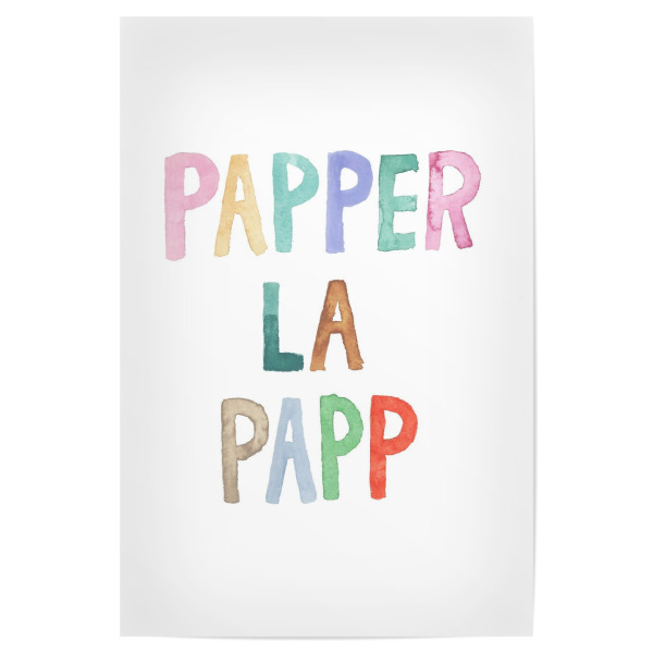 Poster "Papperlapapp Clean" artboxONE - Typografie,Abstrakt