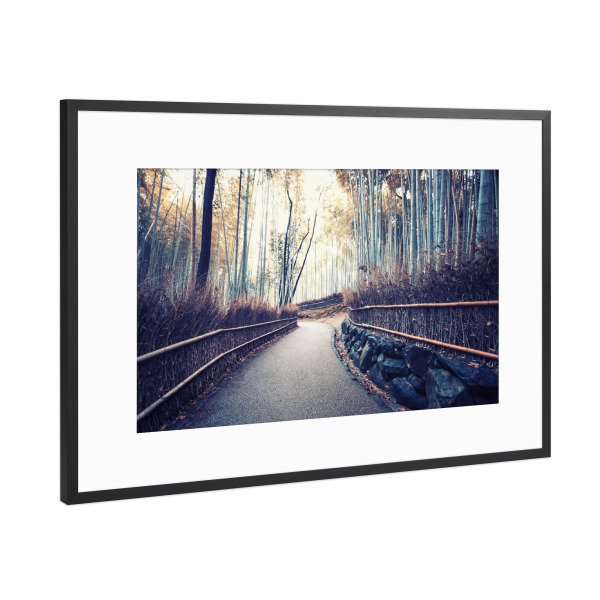 Poster mit Rahmen Schwarz (Metallic) "Hidden Kyoto" artboxONE - Städte,Natur,Reise,Reise / Asien,Reise / Länder