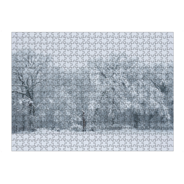 Puzzle Ravensburger "Snow covered forest in winter" artboxONE - Natur