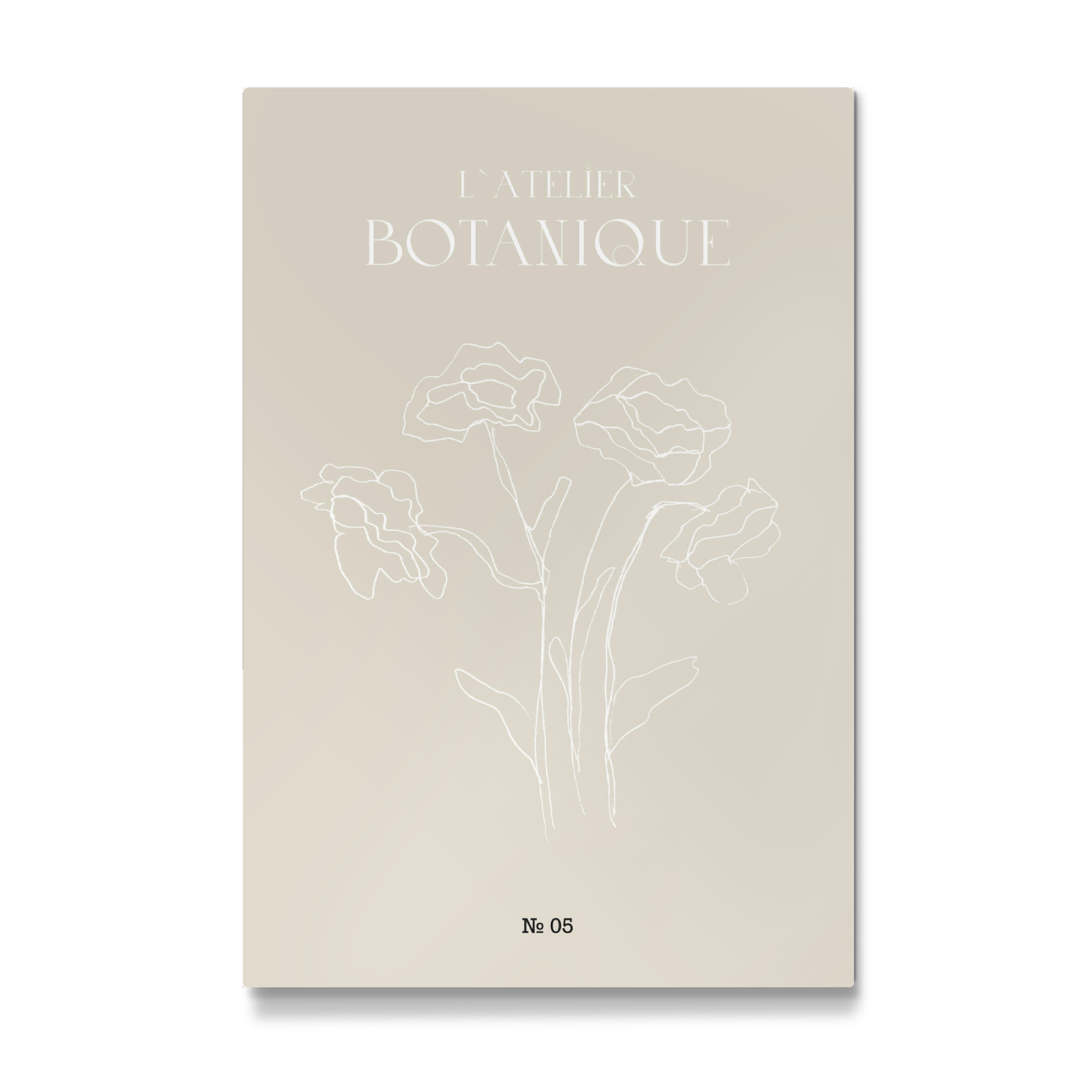 Galerie-Print "Minimalistic Floral Beige Art" 75x50 cm artboxONE