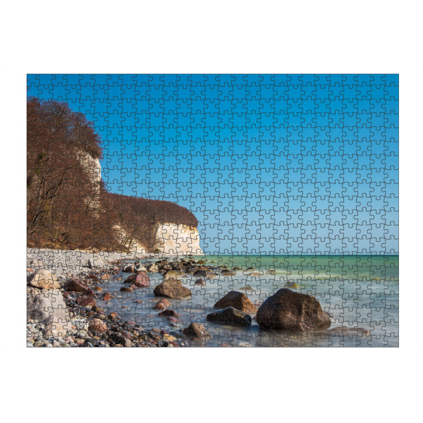 artboxONE Puzzle "Kreidefelsen und Steine" artboxONE - Natur,Reise,Reise / Strand und Meer