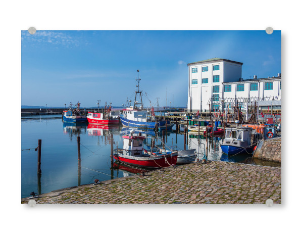 Acrylglasbild "Fischerboote in Sassnitz" artboxONE - Natur,Reise,Architektur,Reise / Strand und Meer