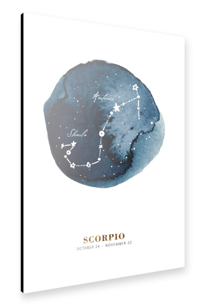 Alu-Dibond "Buffiere - Sternzeichen Skorpion" 30x20 cm artboxONE