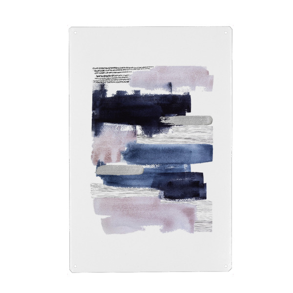 Holzbild "Buffiere - Zusammenhalt" artboxONE - Abstrakt - Abstrakt,Aquarell,Wasserfarben,Striche,Linien,Pinsel,Abstract,Watercolor,Bunt,Colorful