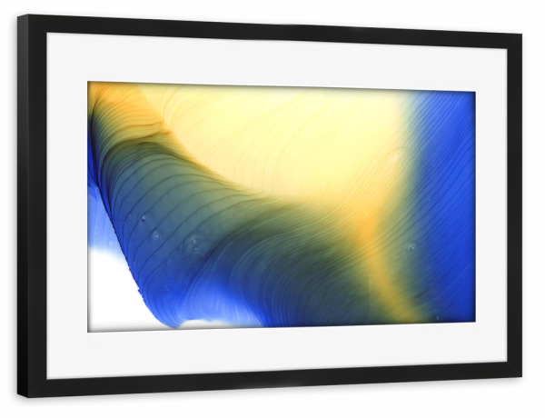 Poster mit Rahmen schwarz "There is light - Art" artboxONE - Abstrakt